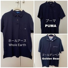 メンズ ポロシャツ ネイビー まとめ売り 3点セット