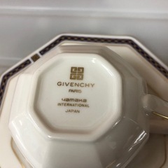 美品 GIVENCHY ジバンシー ペアコーヒーセット2客セット カップ＆ソーサー の画像