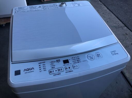 AQUA 全自動洗濯機 AQW-GS5E8(KW) 5kg 2021年製 J09105 | ヤマダウェブコム