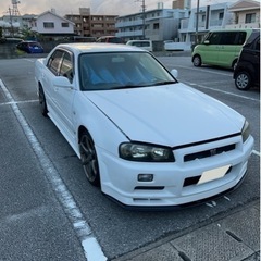 R34スカイライン　GT-Rルック　RB26載せ替え(公認)
