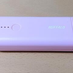 BUFFALO モバイルバッテリー 5200mAh 2ポート ピンクの画像