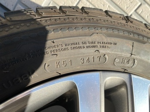 交渉中　スタッドレス ゴルフ7 VW ゴルフ 6 純正 16×6.5J+50 5H PCD112 ハブ径φ57 ４本 ガンメタ/ポリッシュ系 1ピース/Ｗスポーク