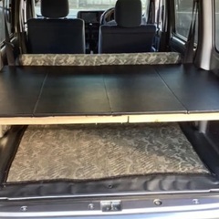 ダイハツハイゼットカーゴ　S321V専用　ラゲッジルームレザー貼りボード＋専用突っ張り木セットの画像