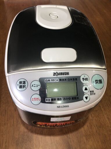 ZOJIRUSHI 象印 マイコン炊飯ジャー NS-LD05G 3合炊き 2009年製 J09109