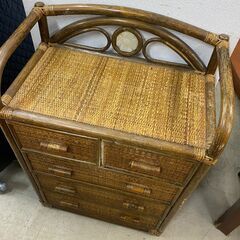 リサイクルショップどりーむ荒田店No.3726　籐家具　ミニタンス♪