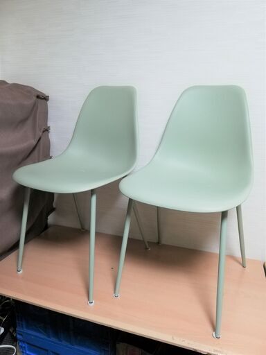 LOWYA ダイニングチェア 2脚セット 直接引き取り歓迎