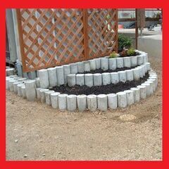 ★テストピース　コンクリート円柱　★花壇やゴミ置き場の重石などに②の画像