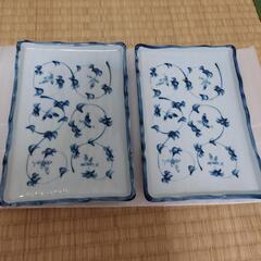 お魚料理に 長方形の和皿 2枚セット