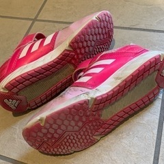 adidas アディダス　ピンク　女児　靴　スニーカー　22.0cmの画像