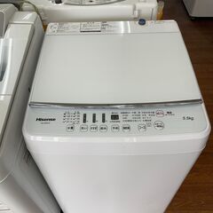 【リサイクルショップどりーむ天保山店】●4609●　洗濯機　ハイセンス　2020年製　５.５㎏　HW-G55B-W