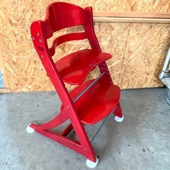 【お取引中】木製 ハイチェア 大和屋 SUKUSUKU すくすくチェアEN(イーエヌ) 　※テーブル ガードベルト無しの画像