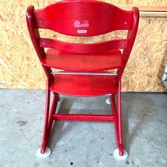 【お取引中】木製 ハイチェア 大和屋 SUKUSUKU すくすくチェアEN(イーエヌ) 　※テーブル ガードベルト無しの画像