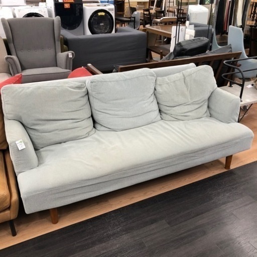 UNICO 3人掛けソファー KOKOT ブルー【トレファク上福岡】