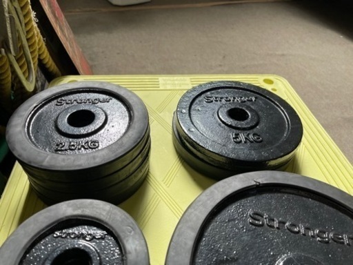 バーベル　オモリ40kg シャフト6kg stronger