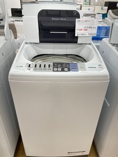 HITACHI　洗濯機　１８年製　７kg　NW-70B　SJ571