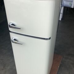 アイリスオーヤマ PRR-122D-W レトロ冷凍冷蔵庫 114L 2020年製 D093G010