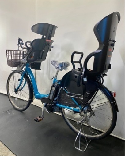 関東全域送料無料 保証付き 電動自転車 ヤマハ パスラフィーニ 26インチ 8.9ah 3人乗り 青