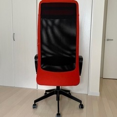 イケアIKEA MARKUS 中古ハイバックチェア★破れ箇所・使用感があるので無料♪の画像