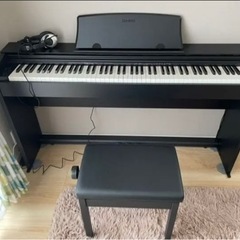 2022年⭐︎美品⭐︎電子ピアノCASIO PX-770BK 高低椅子・ヘッドフォン付 88鍵の画像