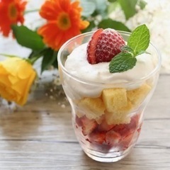 🌷親子でグラスケーキ作り🍰