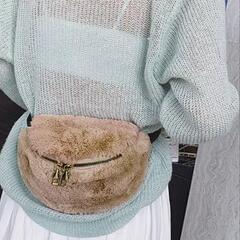 新品♪韓国 ファーウエストbag