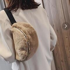 新品♪韓国 ファーウエストbagの画像