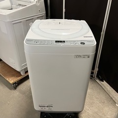 大きめ7.0kg 2022年製!! SHARP 全自動電気洗濯機 ES-GE7F