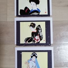 志村立美（しむら たつみ）の美人画のグリーティングカード（３枚）②