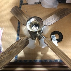 決まりました エトウ 4灯 リモコン付 シーリングファン 天井照...