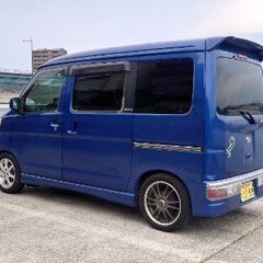 ダイハツ アトレーワゴン カスタム ターボ 後期型 車検付 ブルー 値下げしました S321Gの画像
