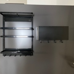 出品10/1まで！山崎実業2点セット☆マグネットで付けられる収納...