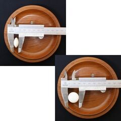 蛤碁石 那智黒石 蛤白 36号 厚さ10.0mm 那智黒 36号 10.2mm 白192 黒179 碁笥 囲碁 札幌市 清田区 平岡の画像