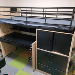 【商談中】ロフトベッド システムデスク システムベット 学習机 ...