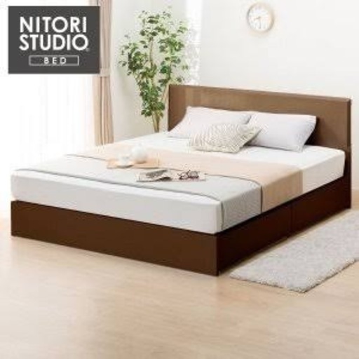 【ニトリクイーンベッド】フレーム&マットレスセット