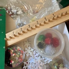 未完成品　ガラスドーム付きビーズのXmasツリーの画像