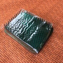 未使用品 京剣山 利休 緑色加工 生け花 華道用品 高級 京都の画像
