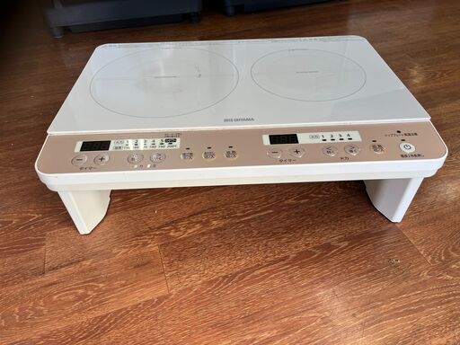 【リサイクルショップどりーむ天保山店】●4629●　IHコンロ　アイリスオーヤマ　2019年製　IHK-W12S-WPG　オシャレな白色( *´艸｀)