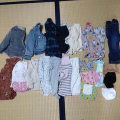 女の子服　夏秋冬物　80〜90　合計22着の画像
