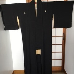 和服　黒草履の画像
