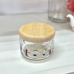 木製ふたのガラス瓶