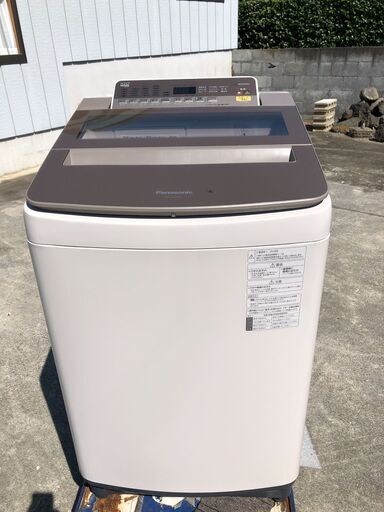 Panasonic パナソニック 全自動洗濯機 送風乾燥 NA-FA100H6 2019年製 上開 洗濯10kg パワフル滝洗い 自動おそうじ エコナビ