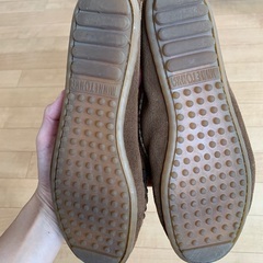 値下げしました☆ミネトンカ　モカシン　レオパード　サイズＵＳ7(24センチ)の画像