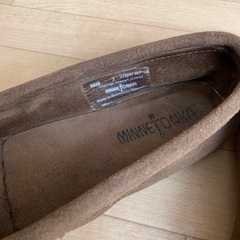 値下げしました☆ミネトンカ　モカシン　レオパード　サイズＵＳ7(24センチ)の画像