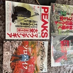 アウトドア雑誌4冊　PＥＡＫＳ　ワンダーホーゲルの画像