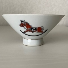 1959年 大村崑さん主演ドラマ 頓馬天狗（とんまてんぐ）の希少な有田焼の茶碗です。の画像