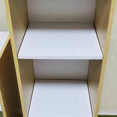 【美品】スリム 3段ボックス 白 2個セットの画像