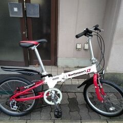 Switzsport[スウィツスポート]20吋 折り畳み自転車 外装6段/ホワイトx
