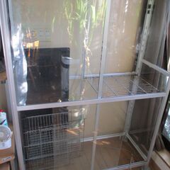 引き取り限定 ガラス温室 爬虫類飼育など