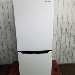 【美品】ハイセンス 2ドア 冷凍冷蔵庫 150L HR-D15C 2020年 大容量ドアポケット 耐熱トップテーブル ファン式自動霜取 