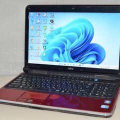 最新Windows11+office 大容量HDD1TB 富士通 LIFEBOOK AH700/5B i5-560M メモリ8GB 15.6インチ ブルーレイ WEBカメラ 無線 便利なソフト多数